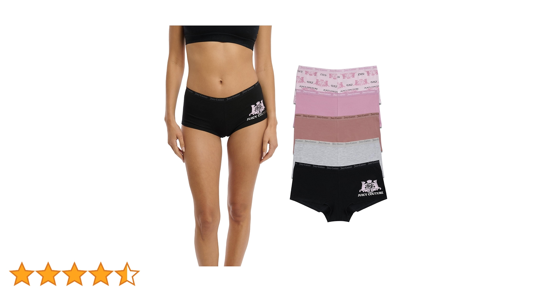 新品未使用　ジューシークチュール　ショーツ　5点セット　￼日本未発売 ジューシークチュール Juicy Couture ショーツ 5枚セット S